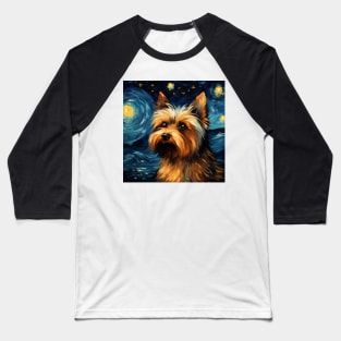 Yorkshire Terrier Night Baseball T-Shirt